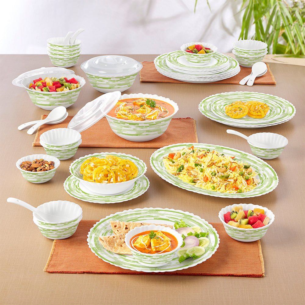 Larah by Borosil Aura 47 pc Dinner Set