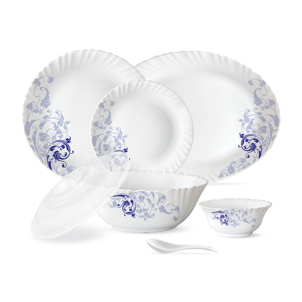 Larah by Borosil Blue Eve 47 pc Dinner Set
