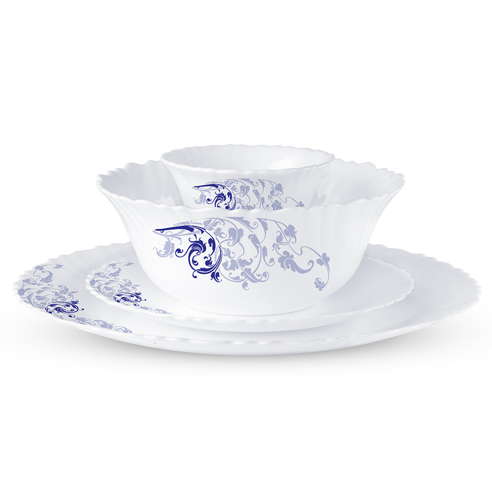 Larah by Borosil Blue Eve 47 pc Dinner Set
