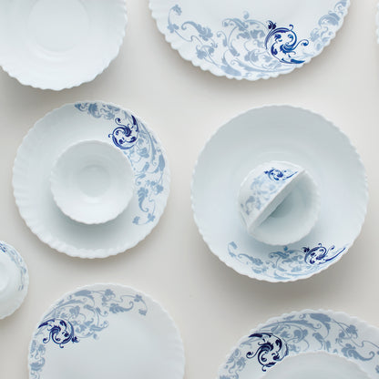 Larah by Borosil Blue Eve 47 pc Dinner Set