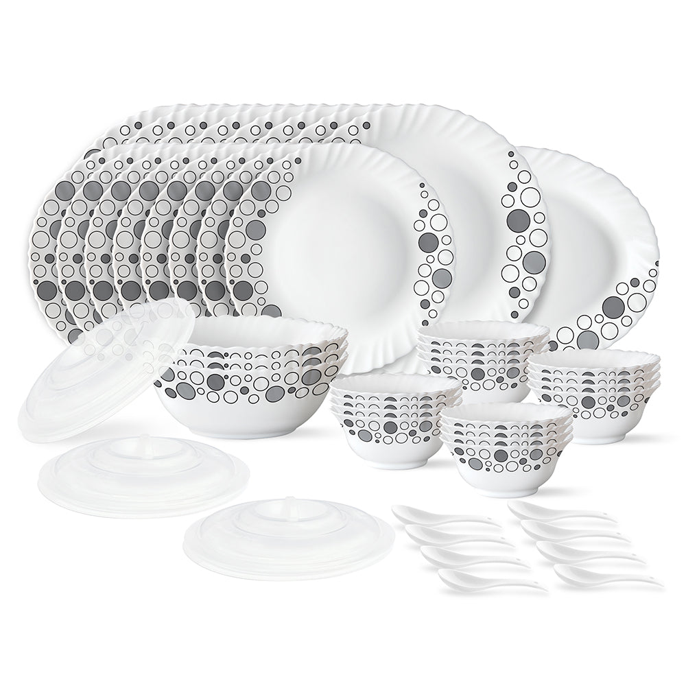 Larah by Borosil Luna 47 pc Dinner Set