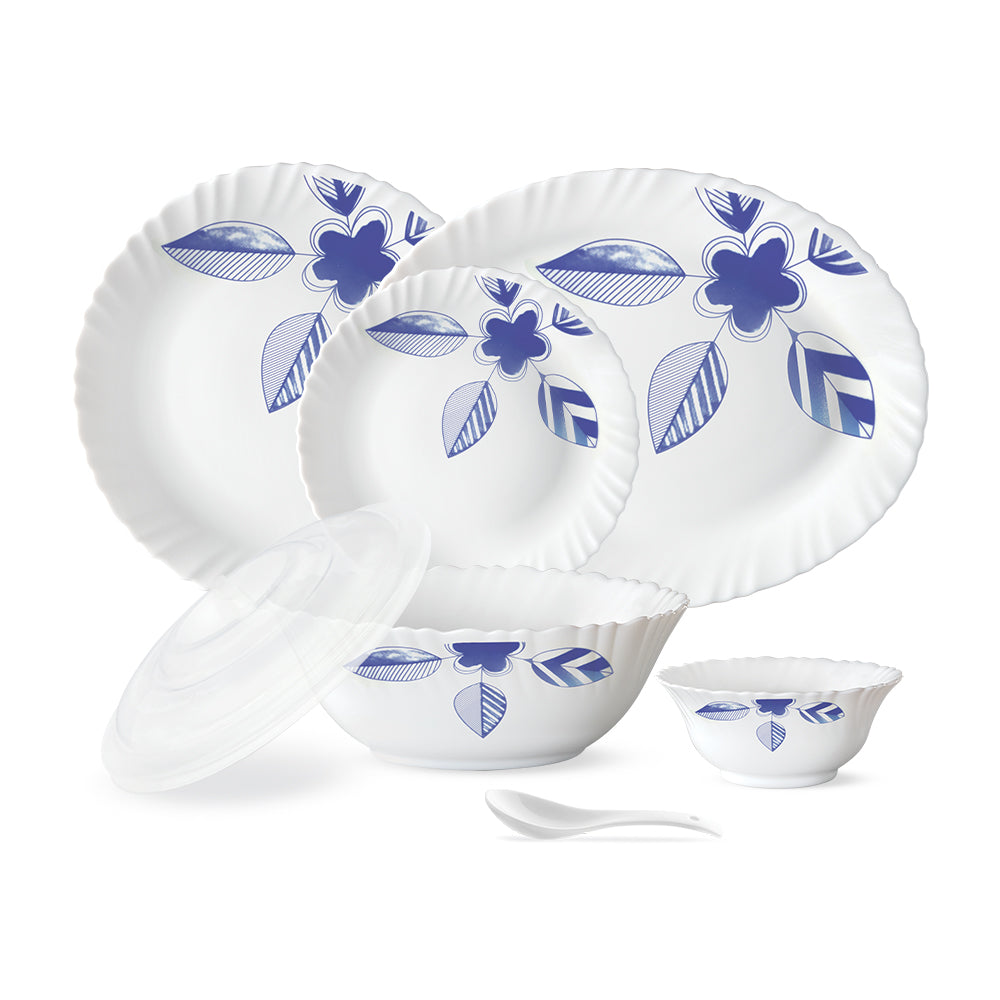 Larah by Borosil Morning Glory 47 pc Dinner Set