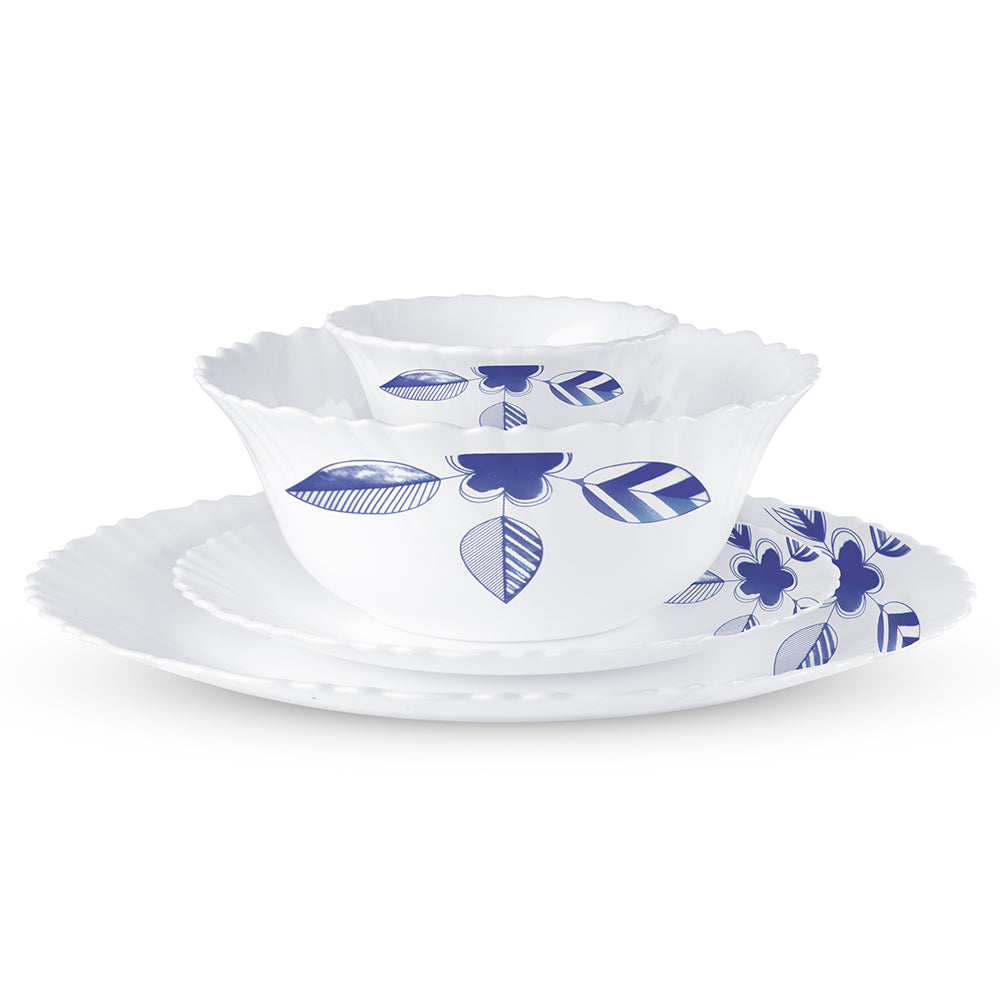 Larah by Borosil Morning Glory 47 pc Dinner Set