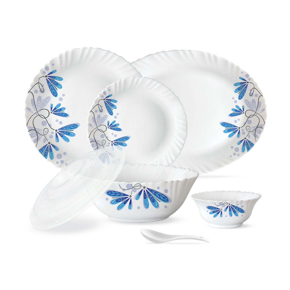 Larah by Borosil Twilight 47 pc Dinner Set