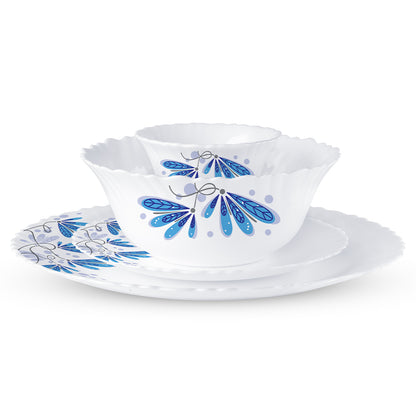 Larah by Borosil Twilight 47 pc Dinner Set