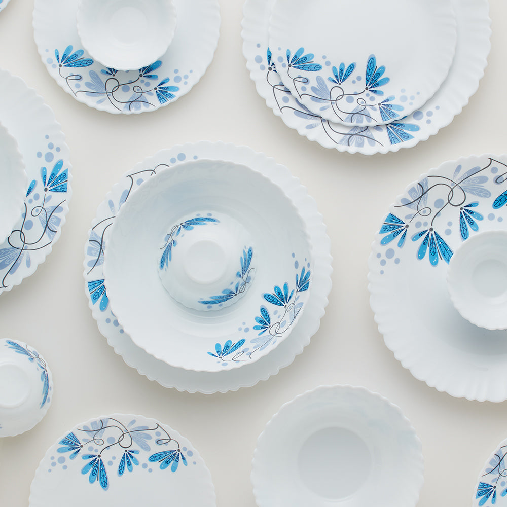 Larah by Borosil Twilight 47 pc Dinner Set