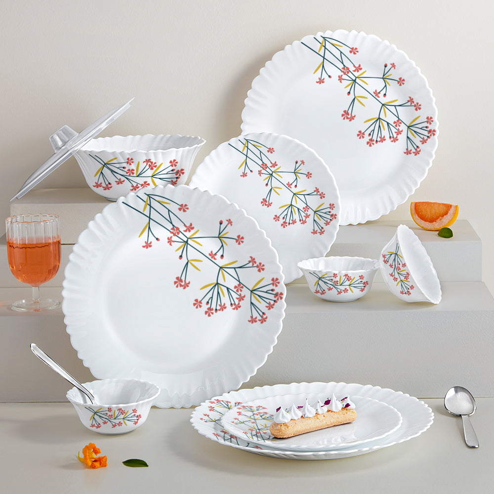 Larah Red Bud Dinner Set