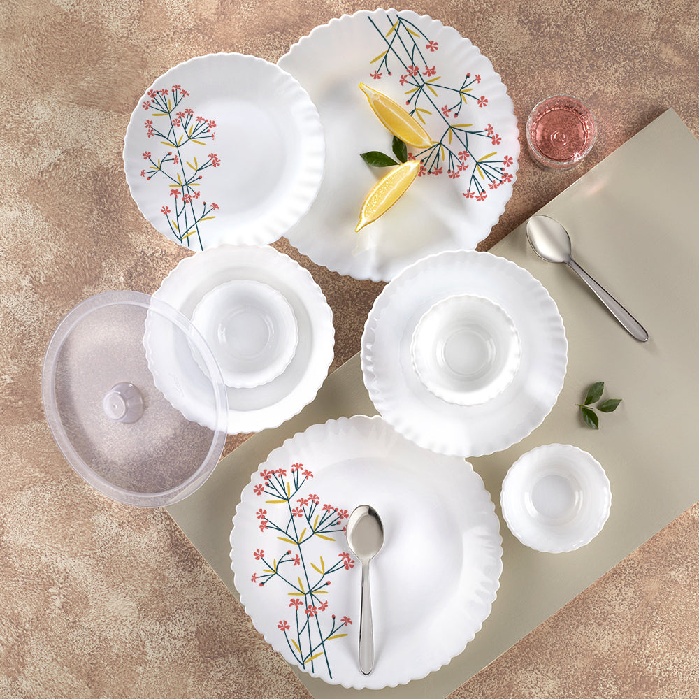 Larah Red Bud Dinner Set