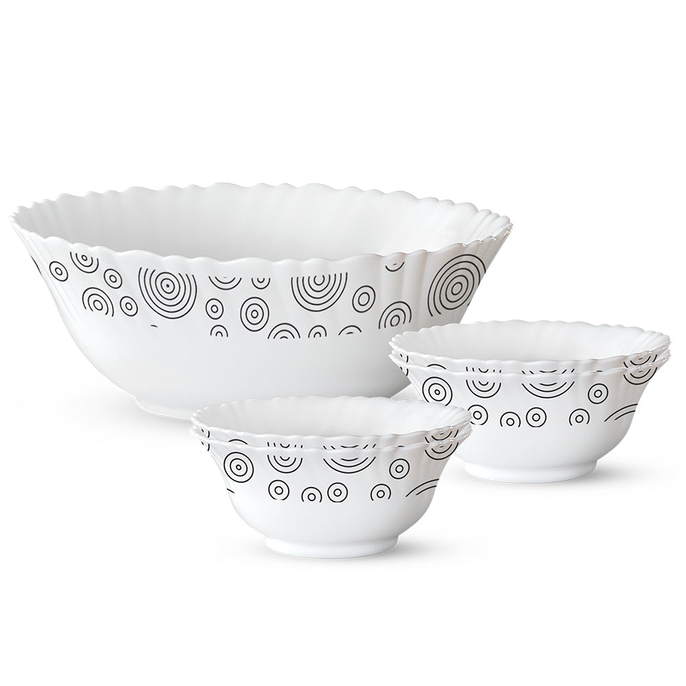 Larah by Borosil Spiral 5 pc Pudding Set 5 pc Set