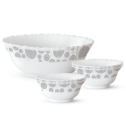 Larah by Borosil Spiral 5 pc Pudding Set 5 pc Set