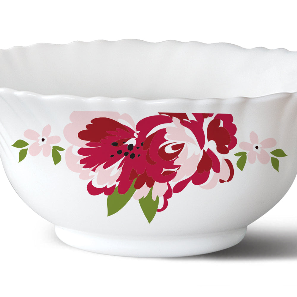 Larah by Borosil Rose Red 6 pc Soup Bowl