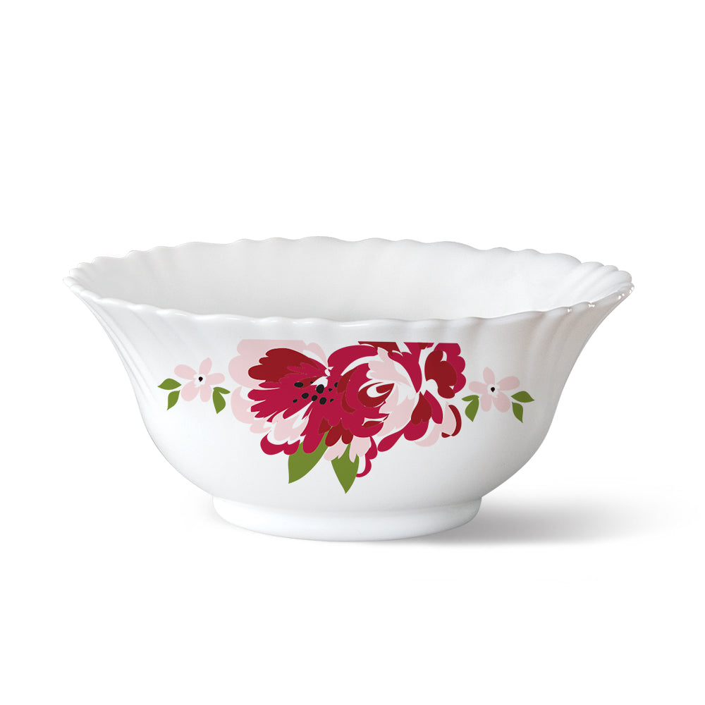 Larah by Borosil Rose Red 6 pc Veg Bowl