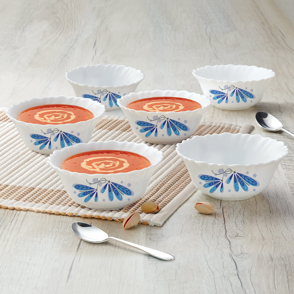 Larah by Borosil Twilight 6 pc Veg Bowl