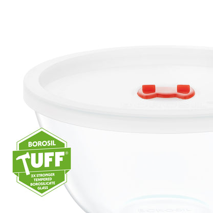 Borosil Tuff-Glass Everyday Mixing & Serving Bowl Set