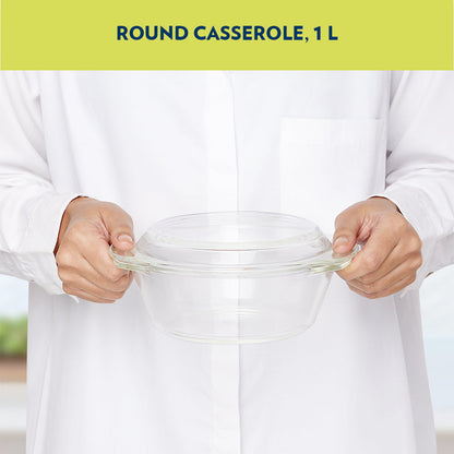 Borosil Round Casserole w Lid
