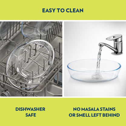 Borosil Oval Baking Dish, 700ml