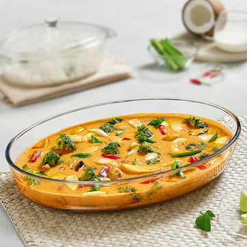 Borosil Oval Baking Dish