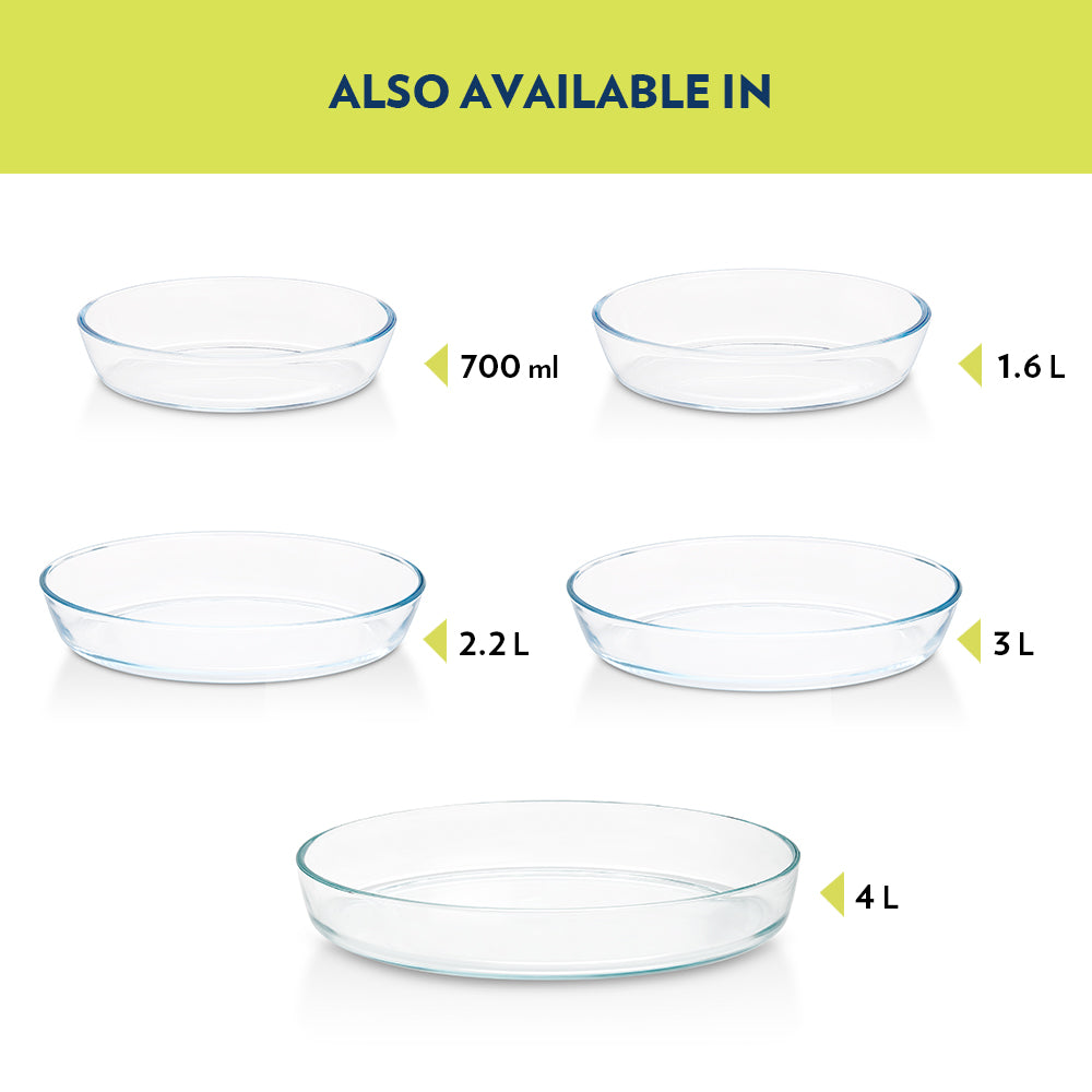 Borosil Oval Baking Dish
