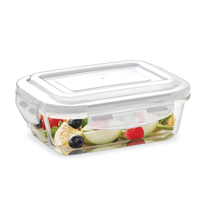 Borosil Tuff-Glass Klip n Store, Rectangular Container