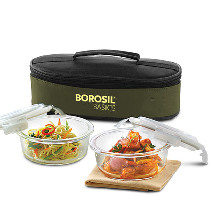 Basic Round Glass Lunch Box