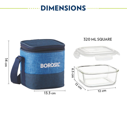 Prime Square Glass Lunchbox