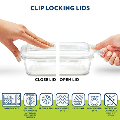 Prime Square Glass Lunchbox