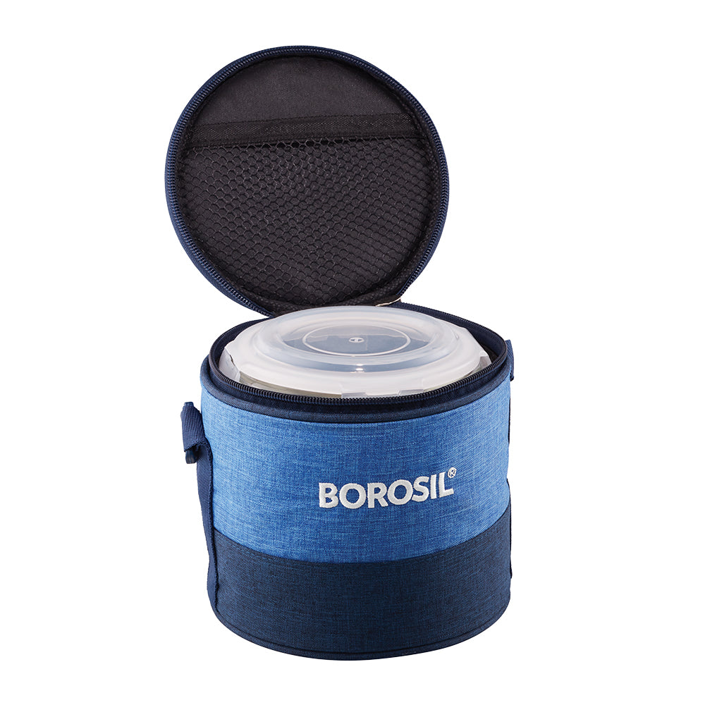 Borosil Prime Lunch Bag, Round x 2 (Tall)