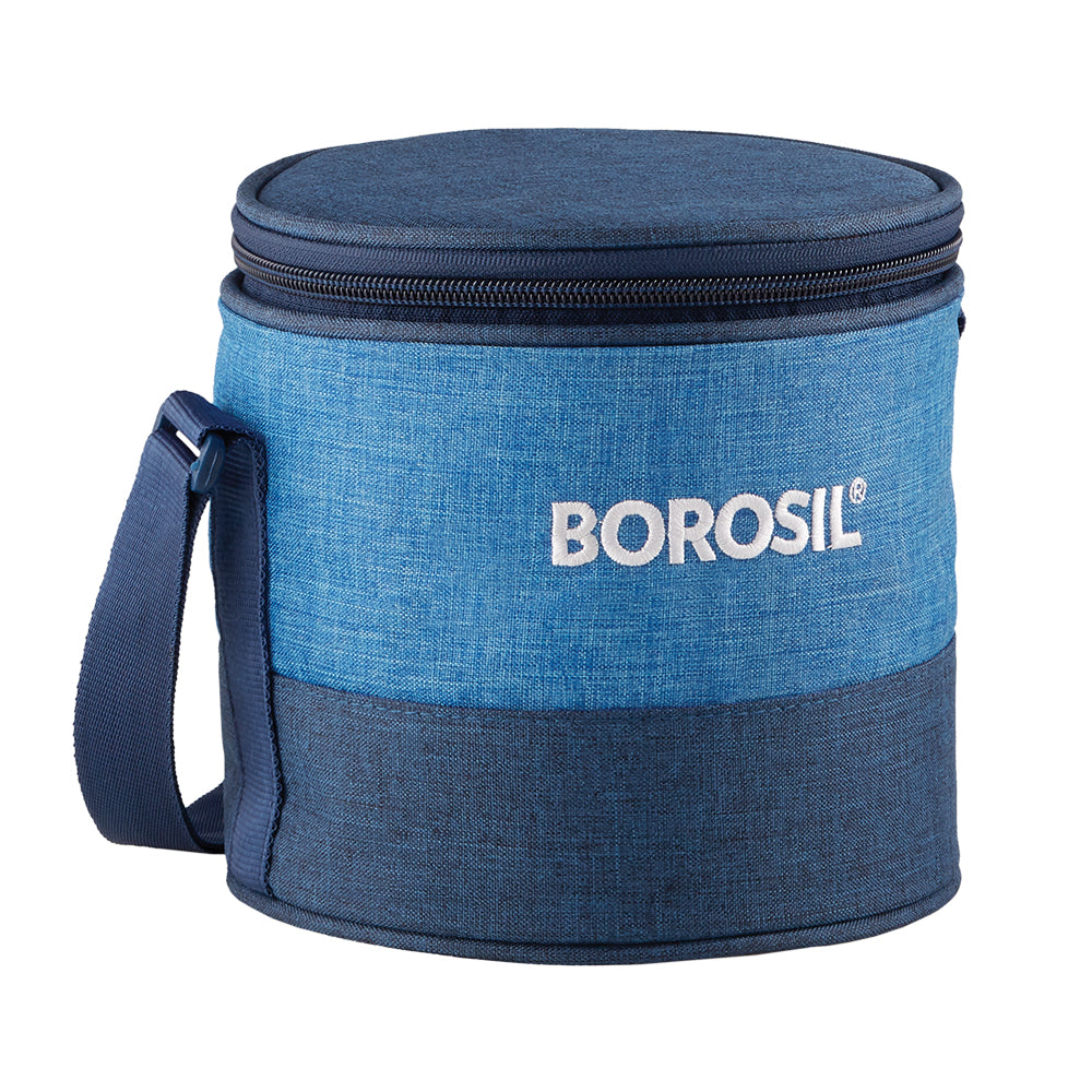 Borosil Prime Lunch Bag, Round x 2 (Tall)