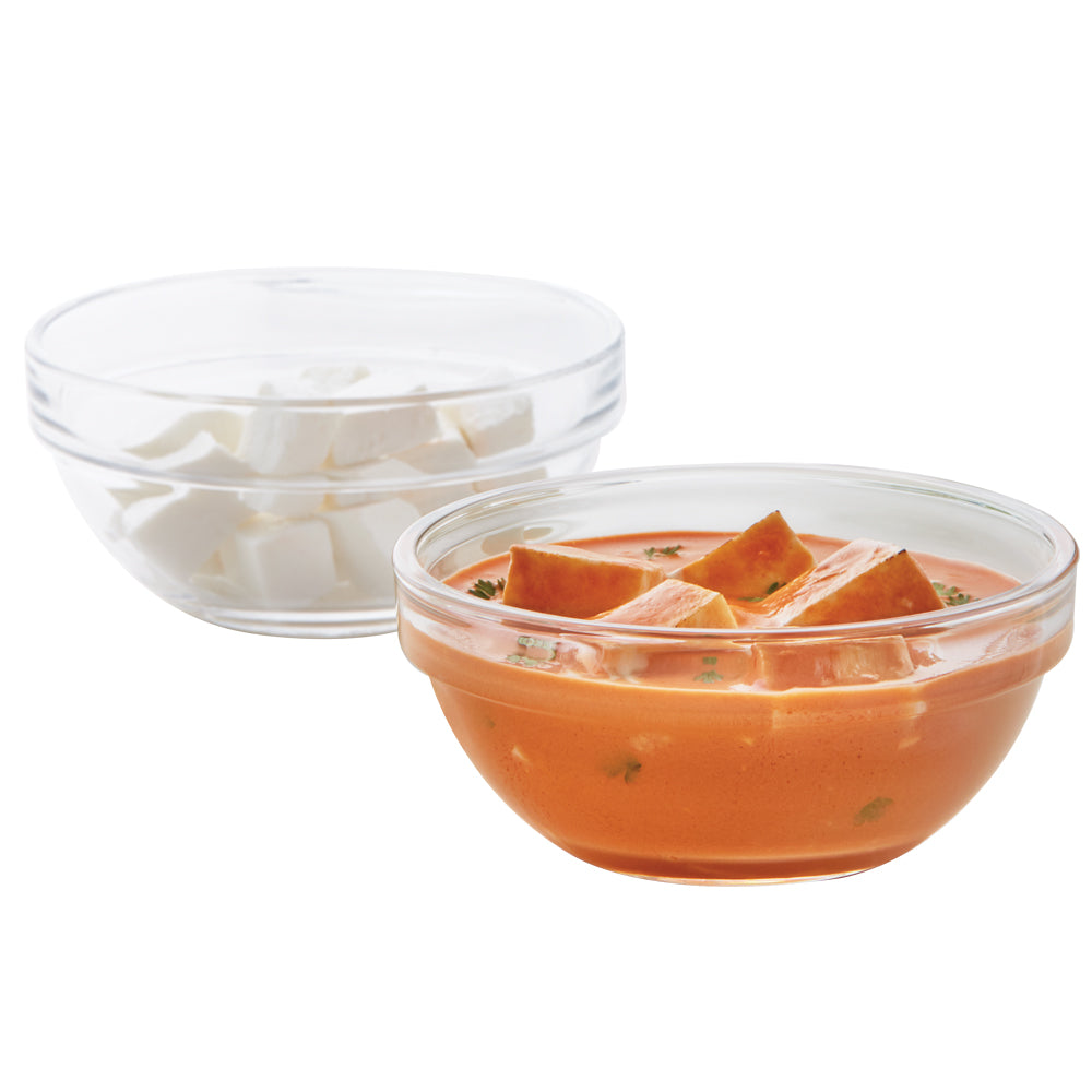 Borosil Stackable Serving Bowls, 245ml x 6
