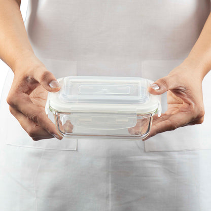 Steller Rectangular Glass Lunch Box