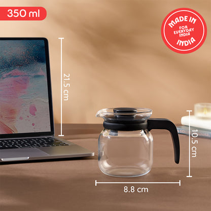 Borosil Carafe w Inbuilt Strainer, 350ml