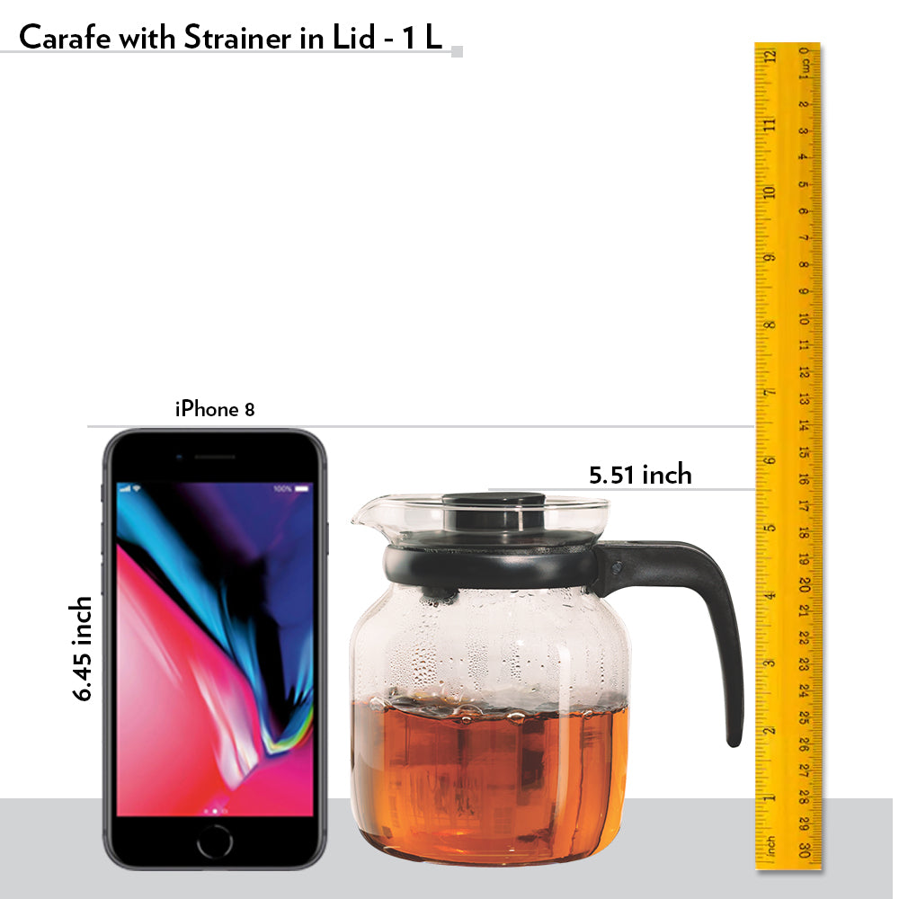 Borosil Carafe w Inbuilt Strainer