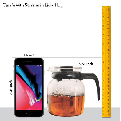 Borosil Carafe w Inbuilt Strainer