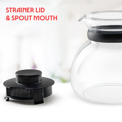 Borosil Carafe w Inbuilt Strainer, 1.5L