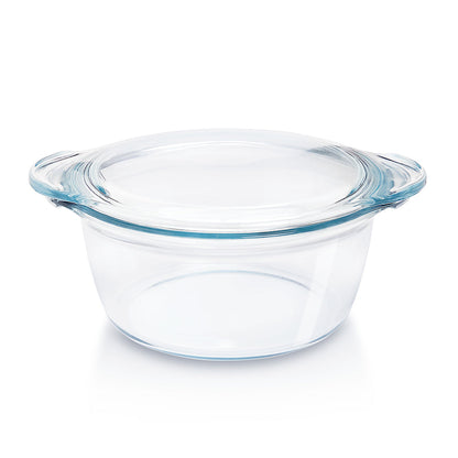Borosil Deep Round Casserole, 1.2L