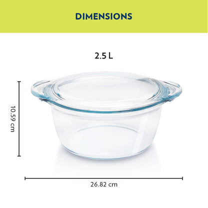 Deep Round Casserole, 2.5L