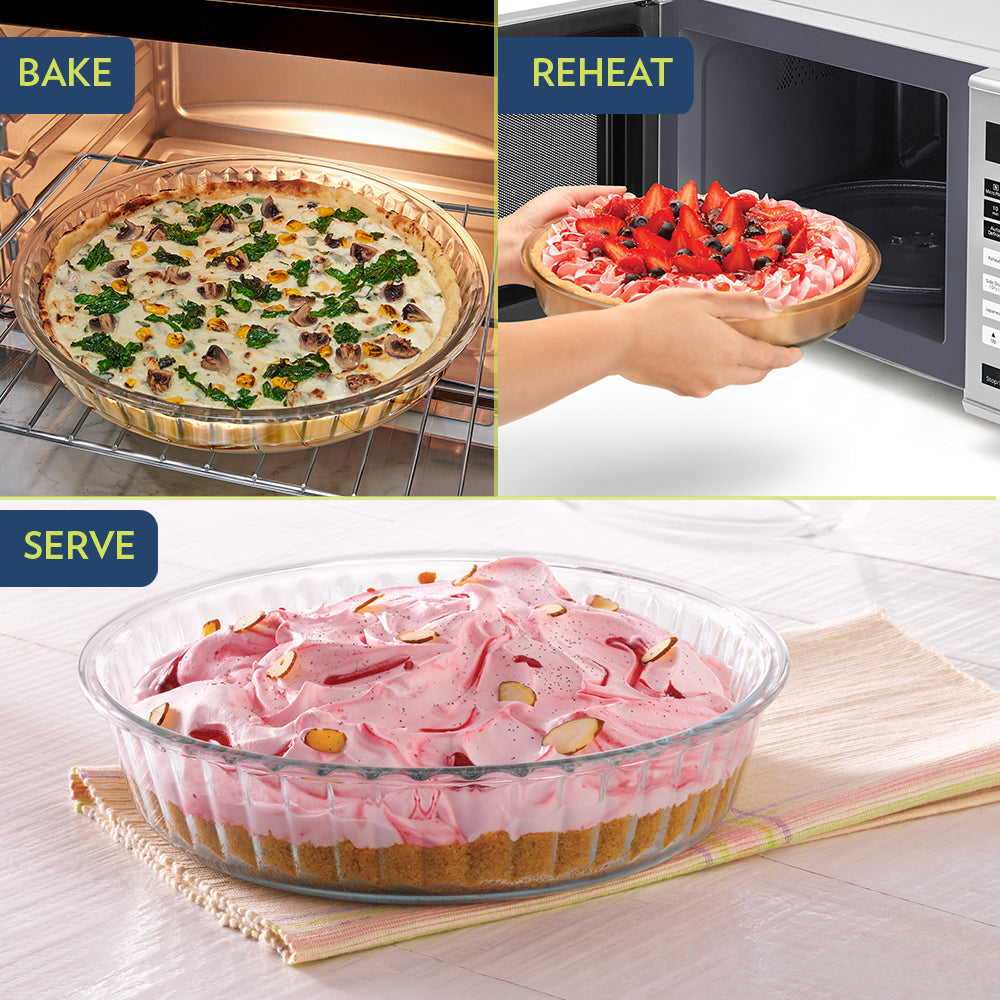 Borosil Fluted Baking Dish