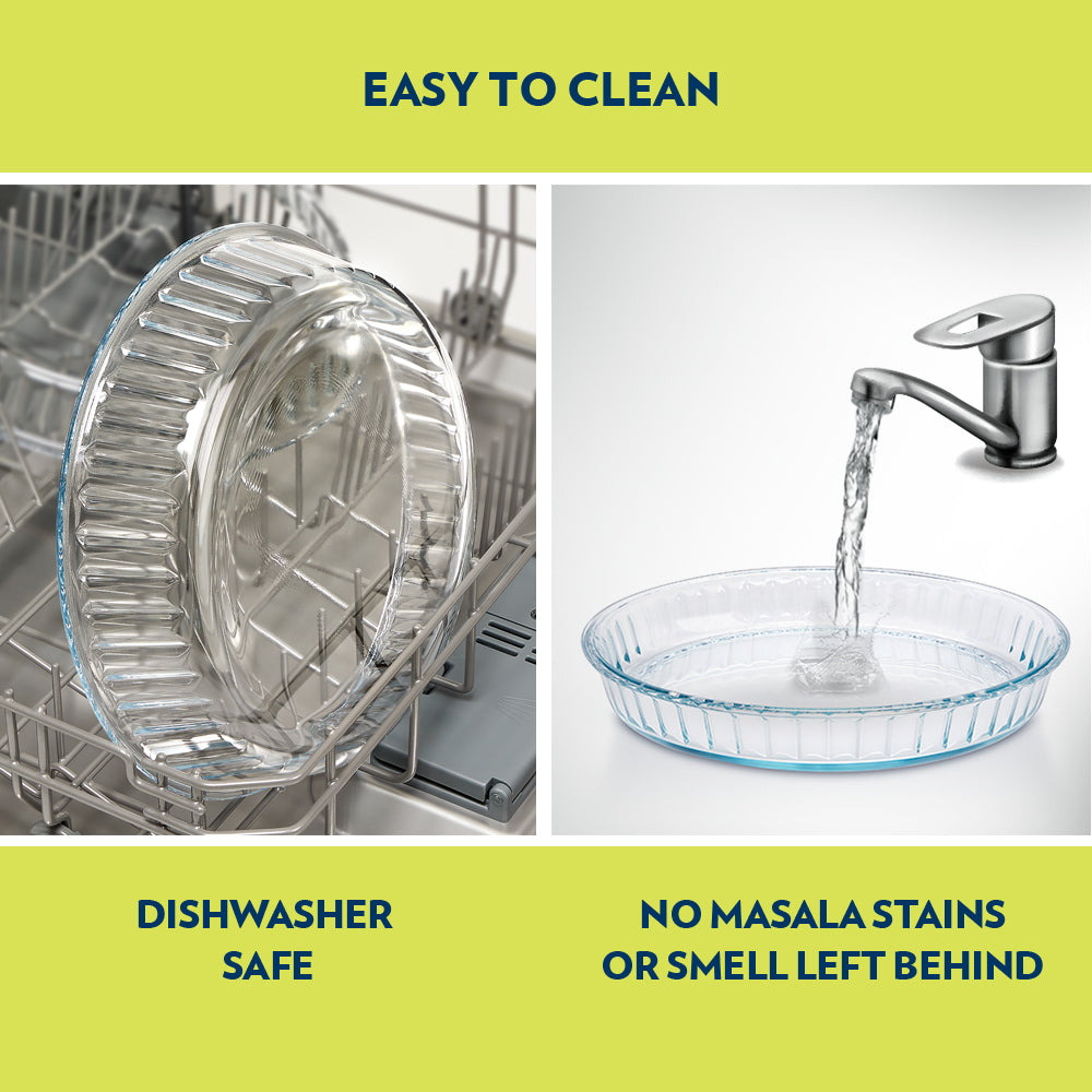 Borosil Fluted Baking Dish