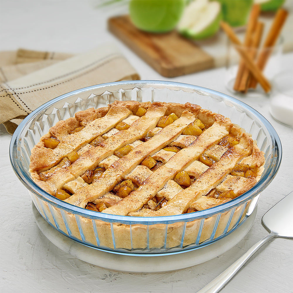 Fluted Glass Baking Dish