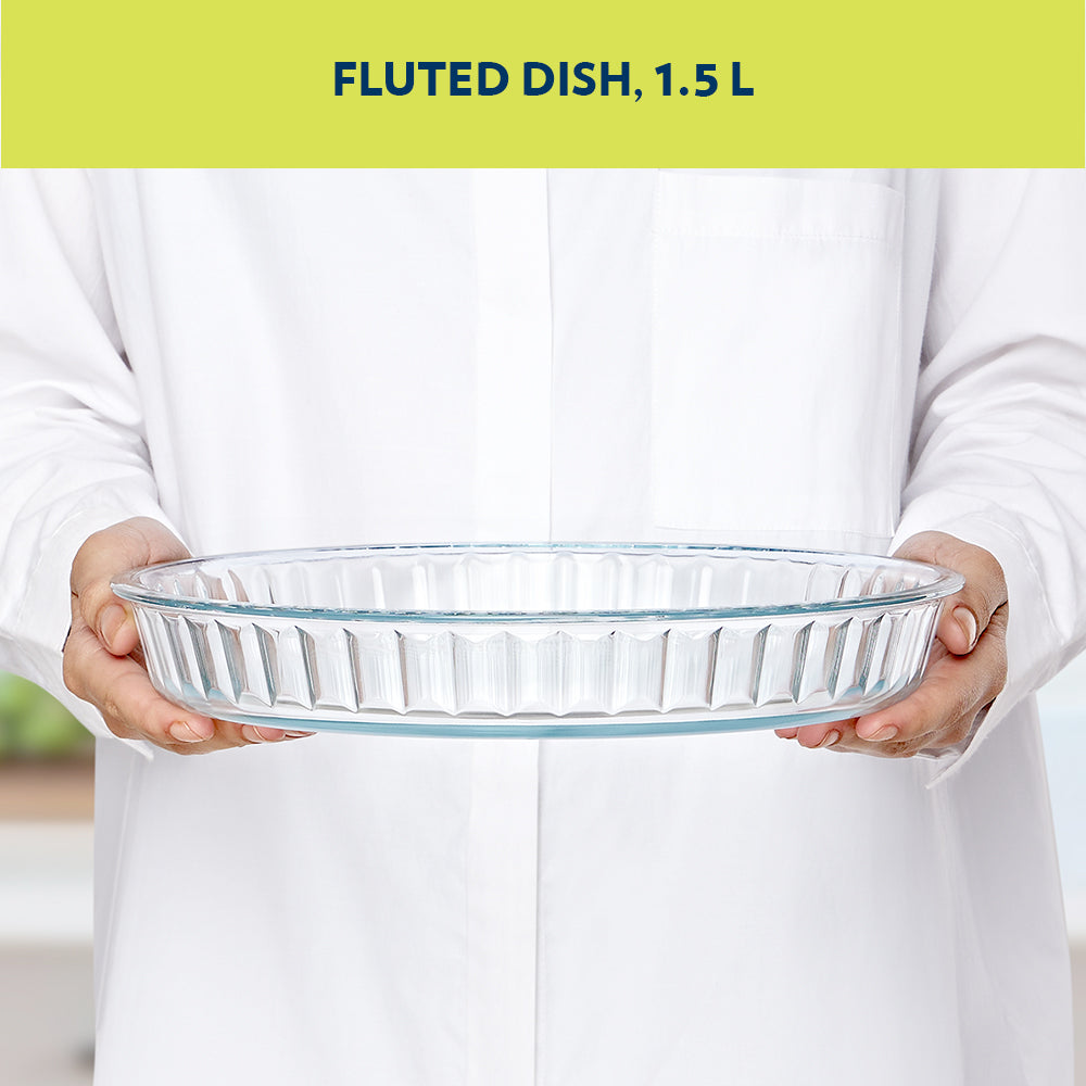Borosil Fluted Baking Dish