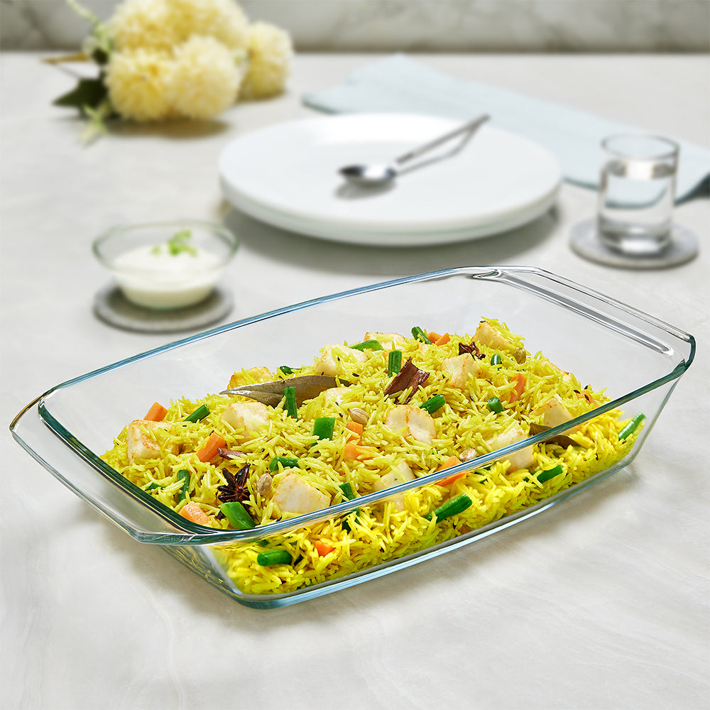 Borosil Deep Rectangular Dish
