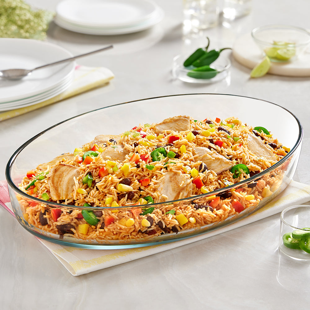 Borosil Oval Baking Dish, 4L