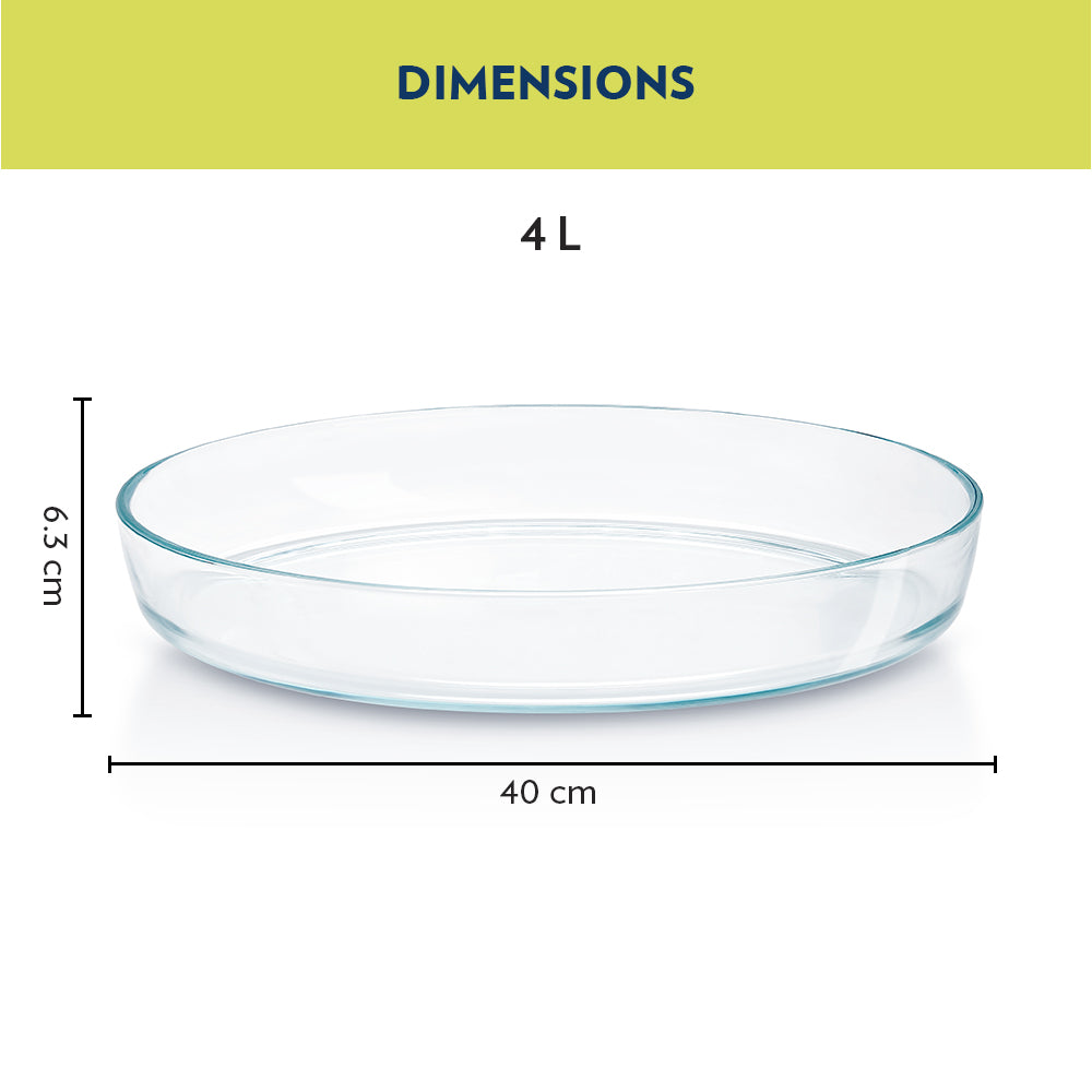 Borosil Oval Baking Dish