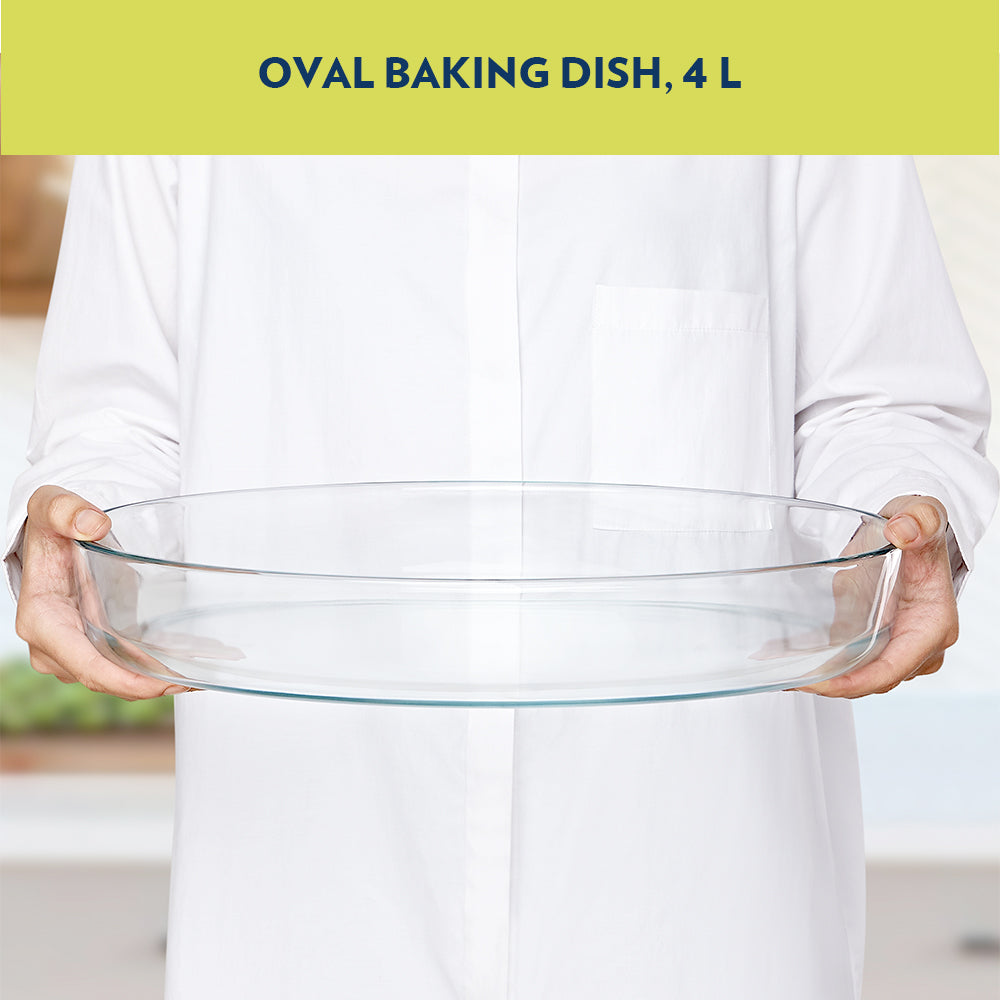 Borosil Oval Baking Dish