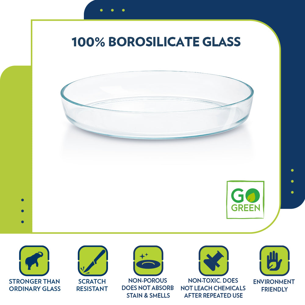 Borosil Oval Baking Dish