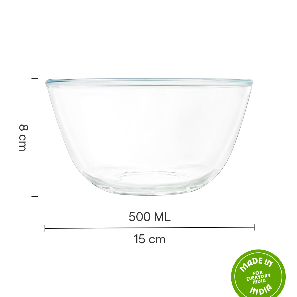 Borosil Mixing & Serving Bowl, 500ml