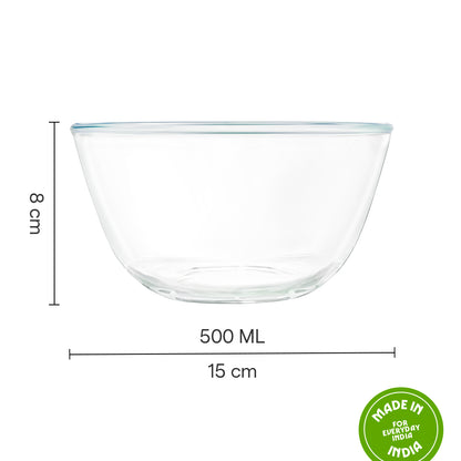 Borosil Mixing & Serving Bowl, 500ml