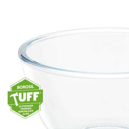 Borosil Tuff-Glass Mixing & Serving Bowl Set