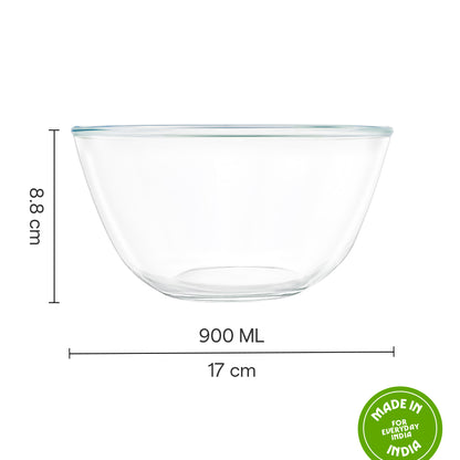 Borosil Mixing & Serving Bowl, 900ml