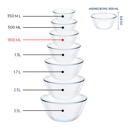 Borosil Mixing & Serving Bowl, 750 ml